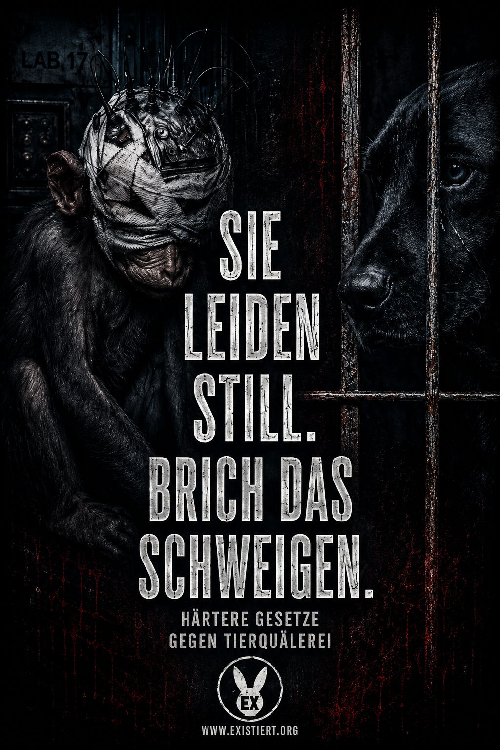 EXISTIERT Kampagne: SIE LEIDEN STILL. BRICH DAS SCHWEIGEN.
